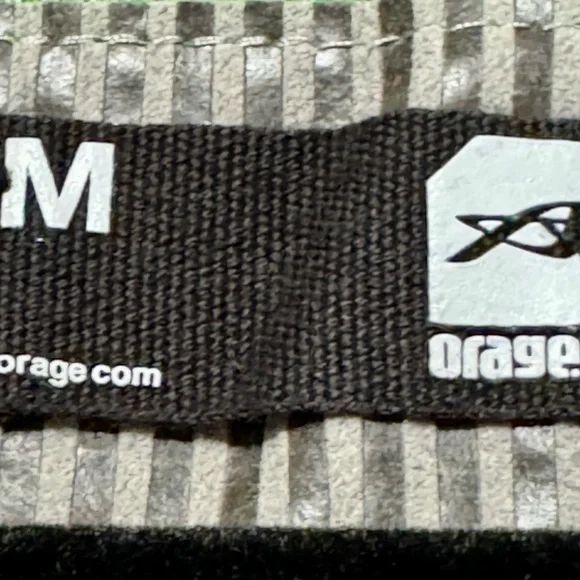 Orage Green Striped Hooded Athleisure Tie Waist Cozy Sporty Dress size Medium - Picture 12 of 13